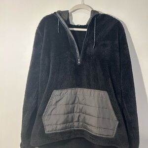 Stoic Black and Gray Fleece Jacket